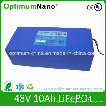 48V 10ah Lithium Battery Pack for Electric Motorcycle, Electric Bike